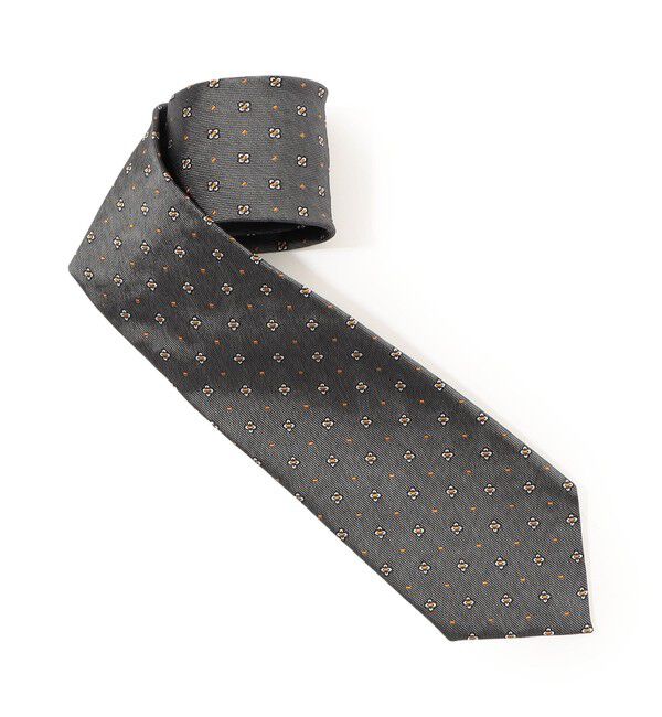 TOMORROWLAND GOODS「TOMORROWLAND シルク 小紋柄ネクタイ」|ネクタイ・蝶ネクタイ|16 グレー系