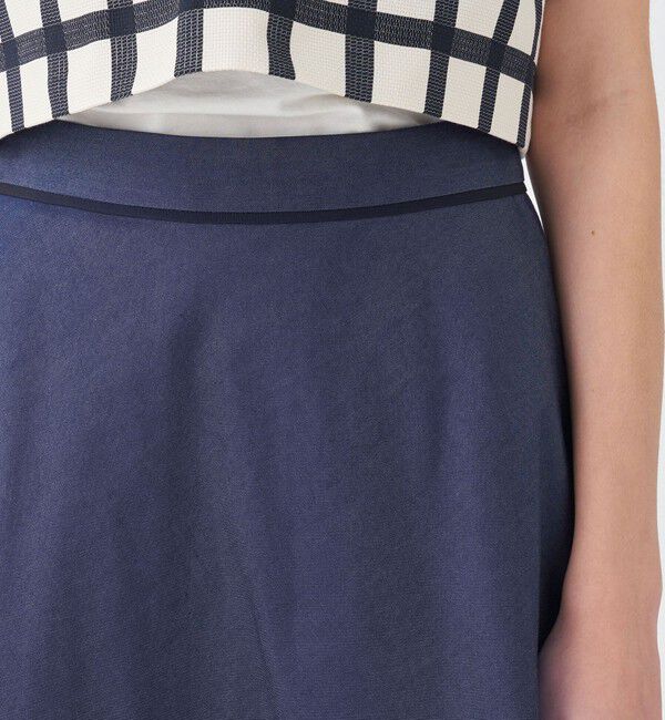 TOMORROWLAND collection「コットンシルクデニム サーキュラースカート」|フレア|