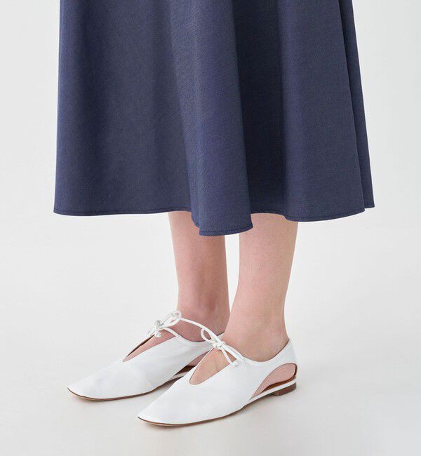 TOMORROWLAND collection「コットンシルクデニム サーキュラースカート」|フレア|