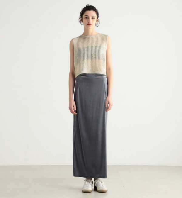 BACCA「オーロラフィルム リネンベスト」|ニット・セーター|