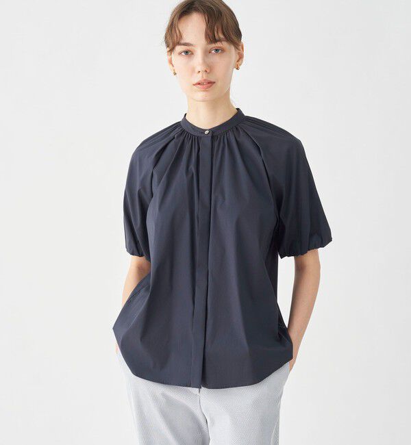 TOMORROWLAND collection「ストレッチブロード パフスリーブブラウス」|シャツ・ブラウス|