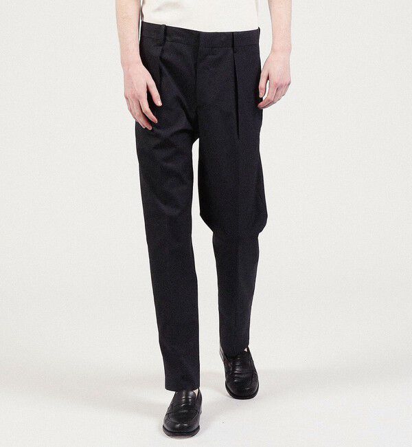 TOMORROWLAND MENS「コットントロピカル 1タックパンツ」|チノ|