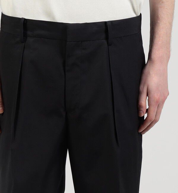 TOMORROWLAND MENS「コットントロピカル 1タックパンツ」|チノ|