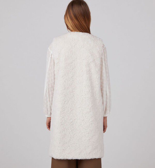 Ballsey「ランダムファー Vネックロングジレ」|ベスト・ジレ|