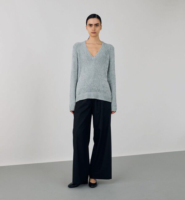 DES PRES「エアーシェニール Vネックプルオーバー」|ニット・セーター|