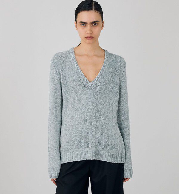 DES PRES「エアーシェニール Vネックプルオーバー」|ニット・セーター|