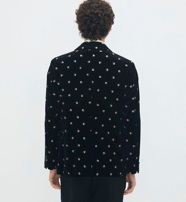 CABaN「CABaN ベロアローズプリント テーラードジャケット」|テーラードジャケット|