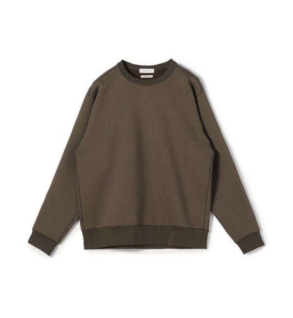 TOMORROWLAND MENS「スビンコットン ダンボール クルーネックスウェット」|スウェット・ジャージ|57 カーキ