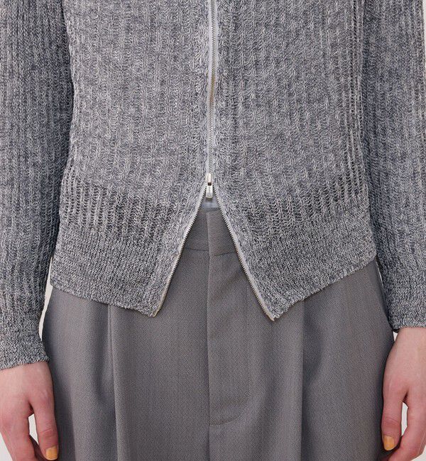 GALERIE VIE「コットンリネンムリネ フーデッドカーディガン」|カーディガン|