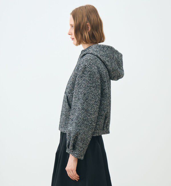 TOMORROWLAND collection「カラーネップホームスパン フーデットブルゾン」|ブルゾン・スタジャン|