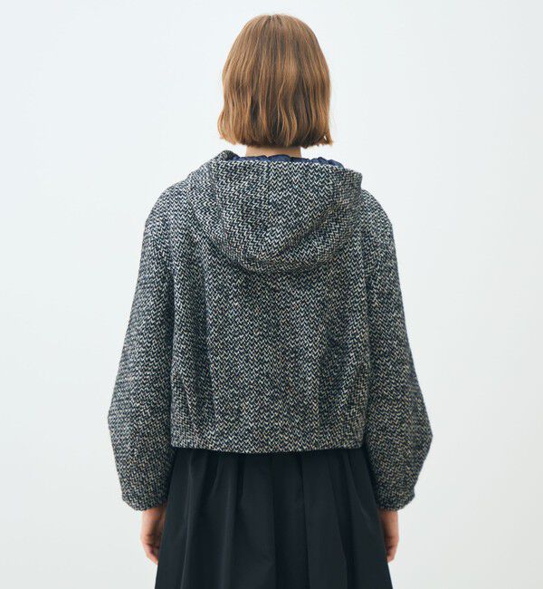 TOMORROWLAND collection「カラーネップホームスパン フーデットブルゾン」|ブルゾン・スタジャン|