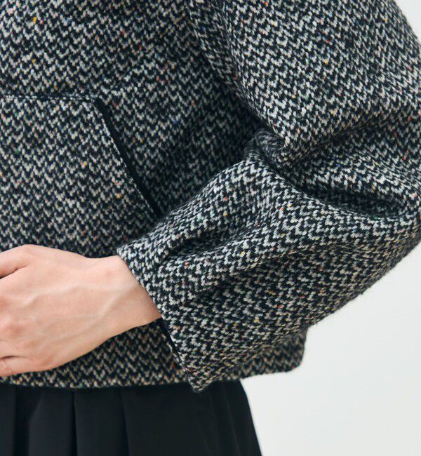 TOMORROWLAND collection「カラーネップホームスパン フーデットブルゾン」|ブルゾン・スタジャン|