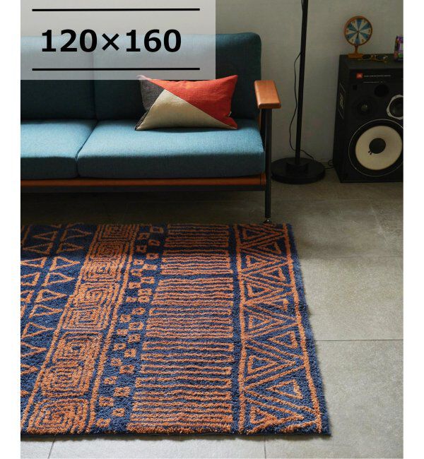 journal standard Furniture「QUEST RUG 120x160 クエストラグ」|その他|ネイビー