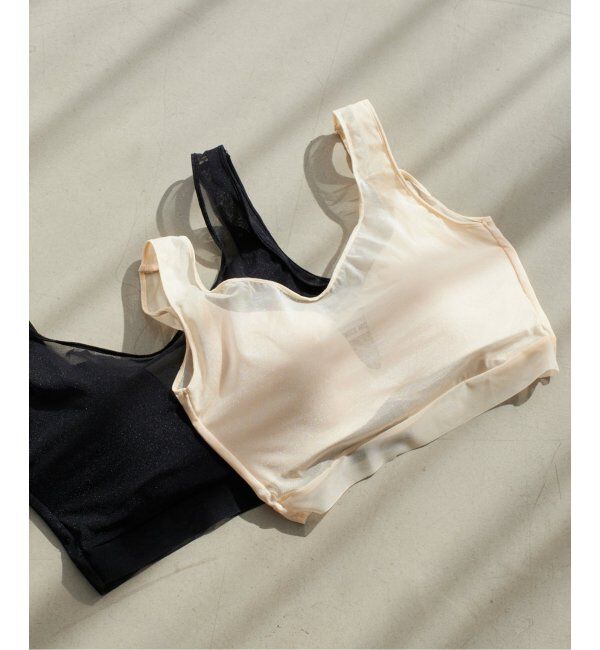 Plage「《追加》NICENICE MOMENT / ナイスナイスモーメント MESH BRA タンク 3」|インナー|ベージュ