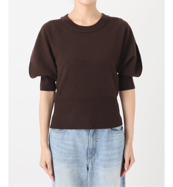 Plage「R&rsquo;IAM ハーフスリーブパフニット」|ニット・セーター|