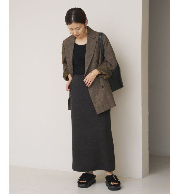 IENA「スーパーファインスムースニットスカート」|スカート|