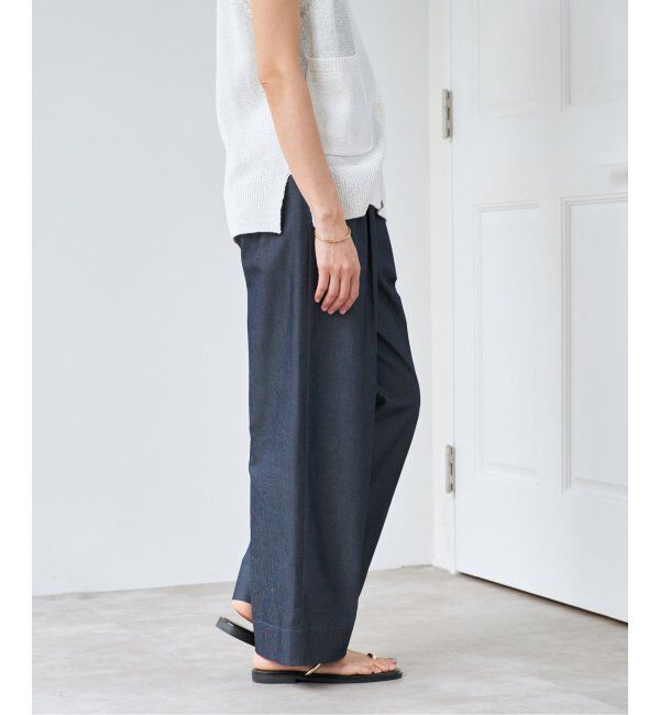 IENA「《WEB限定/追加》デニムスラックス」|デニム|