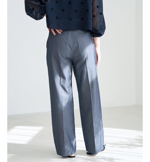 IENA「《WEB限定/追加》デニムスラックス」|デニム|