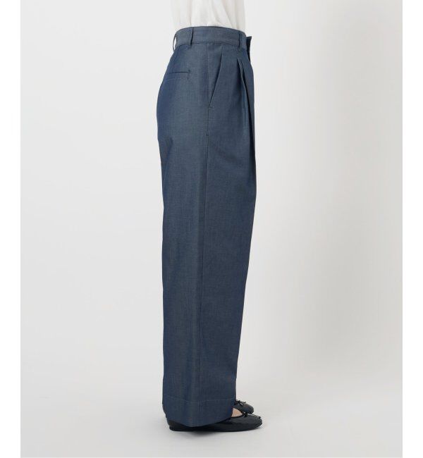 IENA「《WEB限定/追加》デニムスラックス」|デニム|