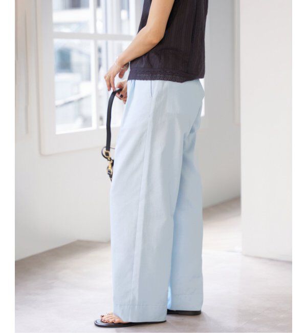 IENA「《WEB限定/追加》デニムスラックス」|デニム|