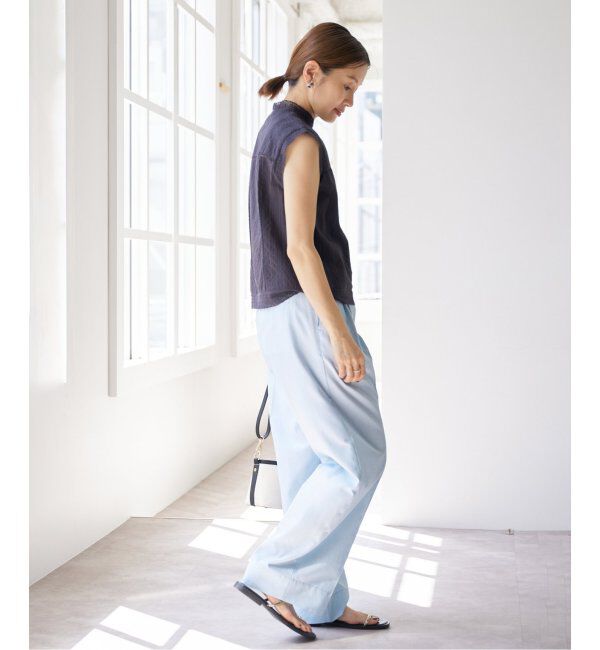 IENA「《WEB限定/追加》デニムスラックス」|デニム|