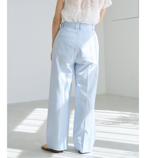 IENA「《WEB限定/追加》デニムスラックス」|デニム|