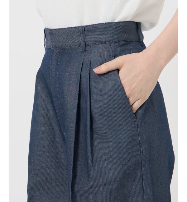 IENA「《WEB限定/追加》デニムスラックス」|デニム|