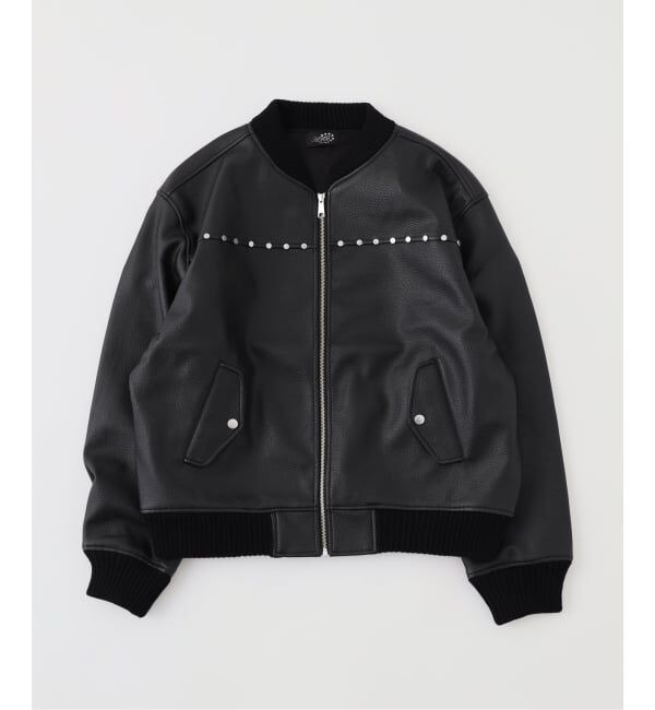 PULP「AFB / エーエフビー STUDDED BOMBER JACKET」|その他|ブラック