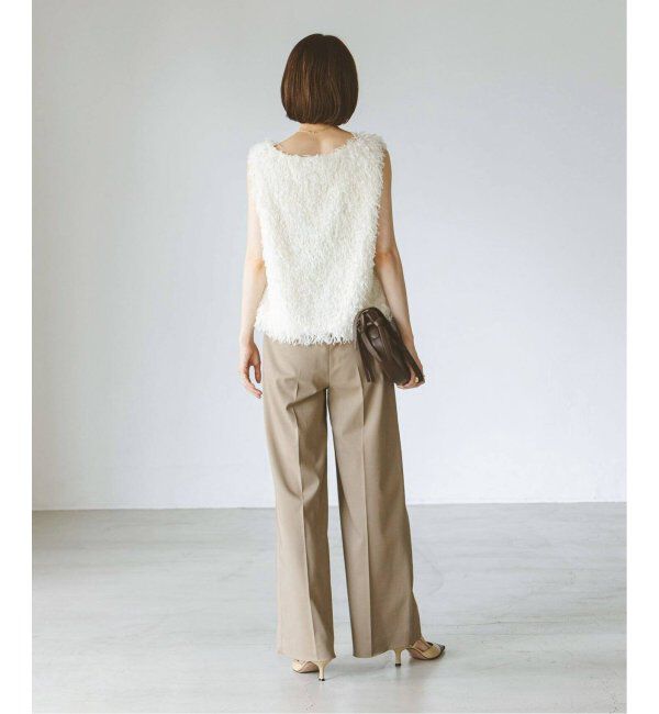 NOBLE「《追加》【洗える】フェザーヤーンタンクトッププルオーバー2」|シャツ・ブラウス|