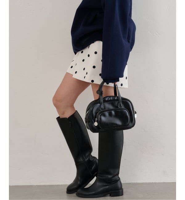 U by SPICK&SPAN「ドットプリントグログランミニスカート」|スカート|