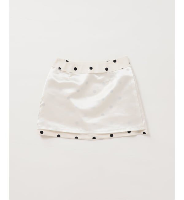 U by SPICK&SPAN「ドットプリントグログランミニスカート」|スカート|