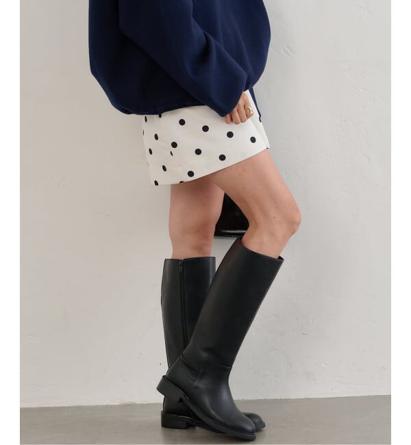 U by SPICK&SPAN「ドットプリントグログランミニスカート」|スカート|