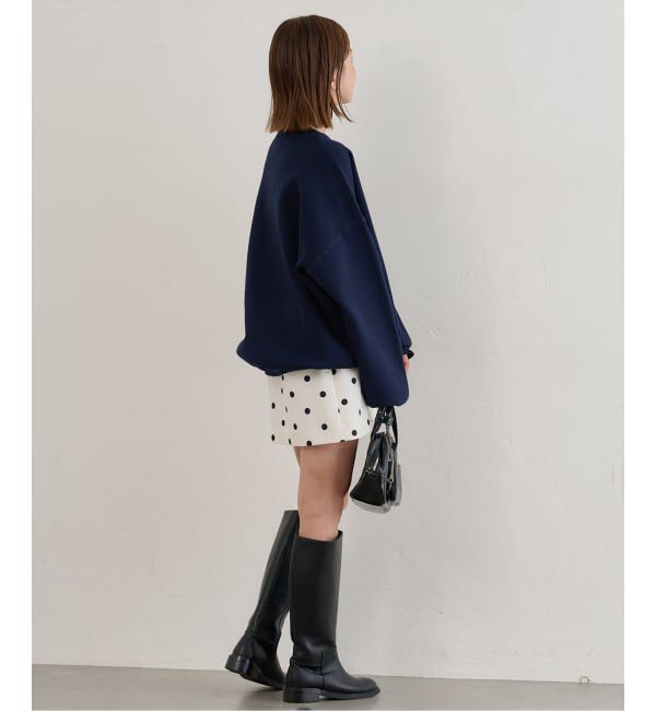 U by SPICK&SPAN「ドットプリントグログランミニスカート」|スカート|