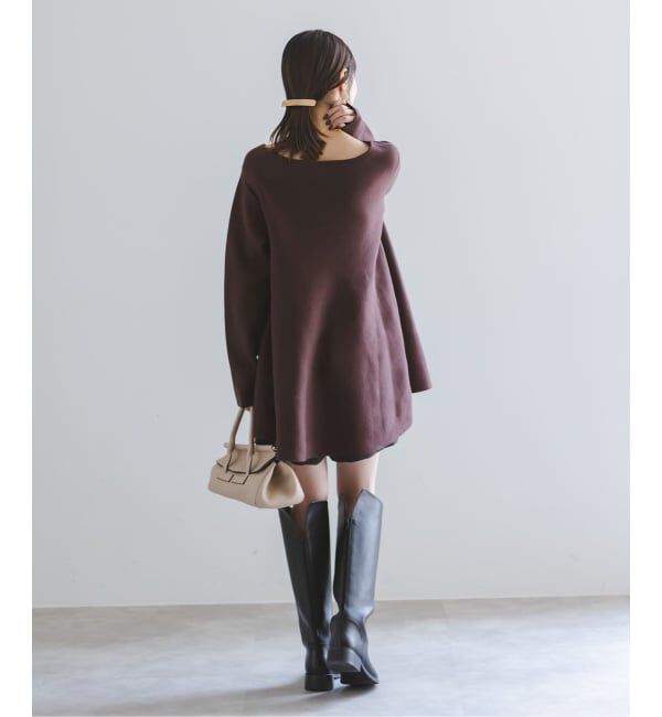 NOBLE「《追加》テントライン フレアニット」|ニット・セーター|