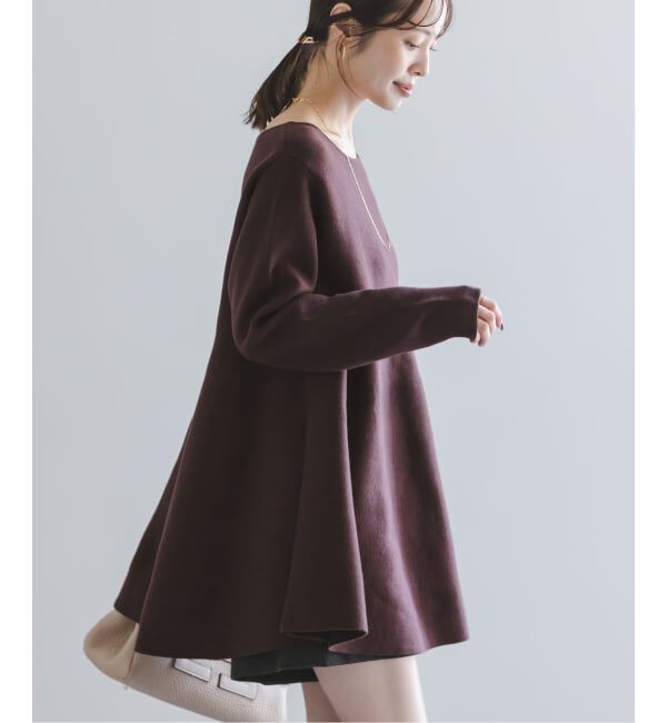 NOBLE「《追加》テントライン フレアニット」|ニット・セーター|