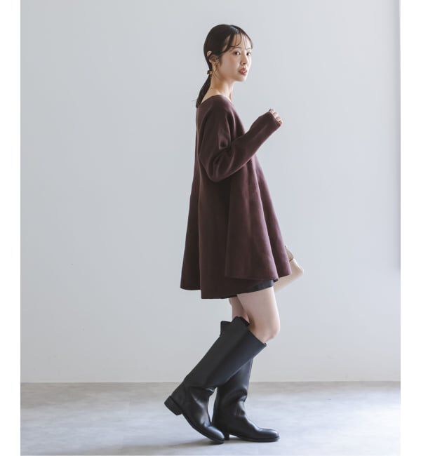 NOBLE「《追加》テントライン フレアニット」|ニット・セーター|