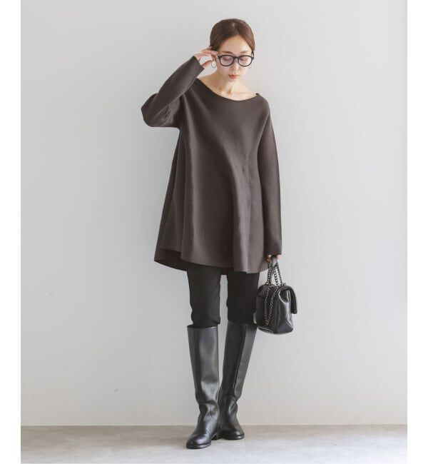 NOBLE「《追加》テントライン フレアニット」|ニット・セーター|