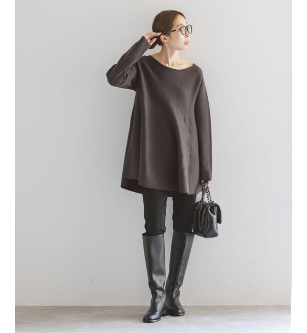 NOBLE「《追加》テントライン フレアニット」|ニット・セーター|