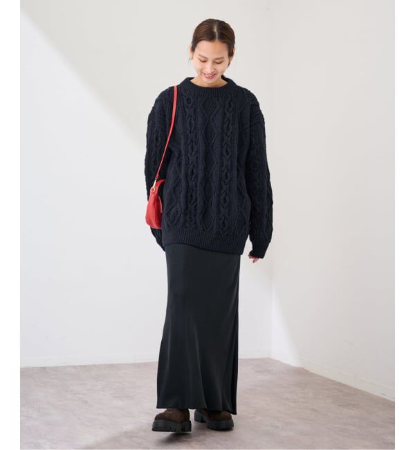 FRAMeWORK「ATHENA DESIGNS HAND ARAN CREW NECK プルオーバー」|ニット・セーター|