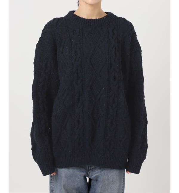 FRAMeWORK「ATHENA DESIGNS HAND ARAN CREW NECK プルオーバー」|ニット・セーター|