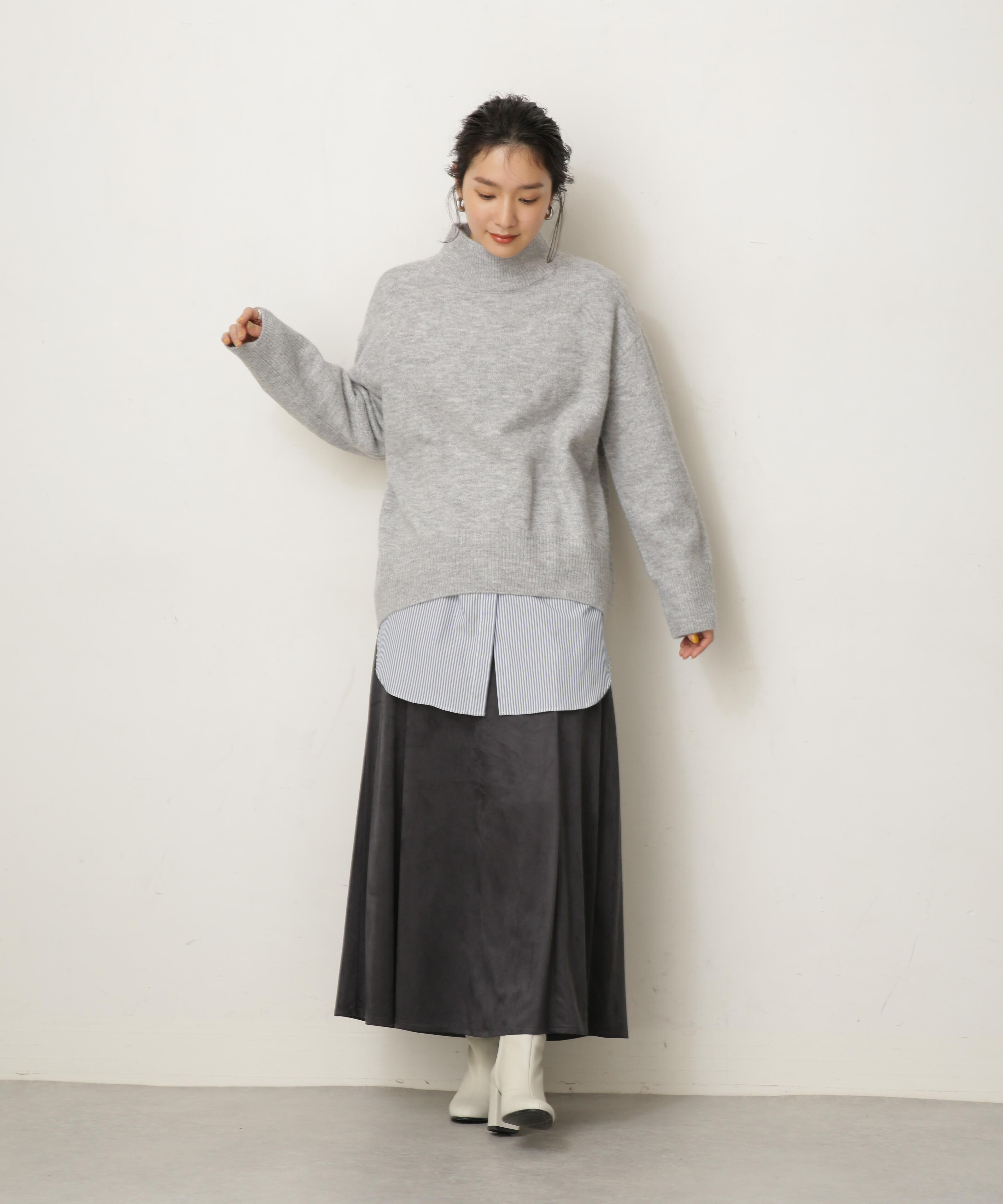 nano･universe「LB.04/フェイクスエードスカート」|スカート|