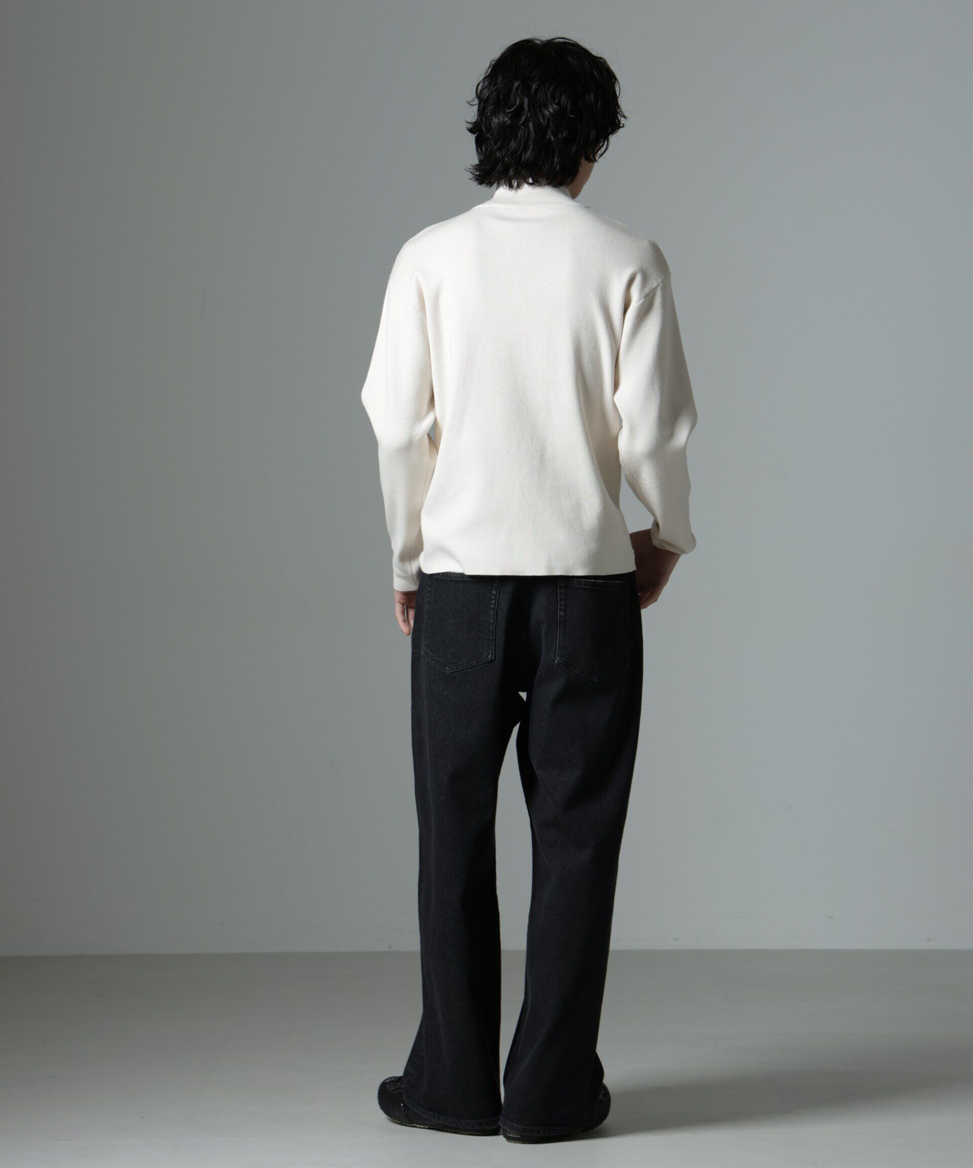 nano･universe「「MC」coveross(R)TECH WARM モックネックリブニット」|ニット・セーター|