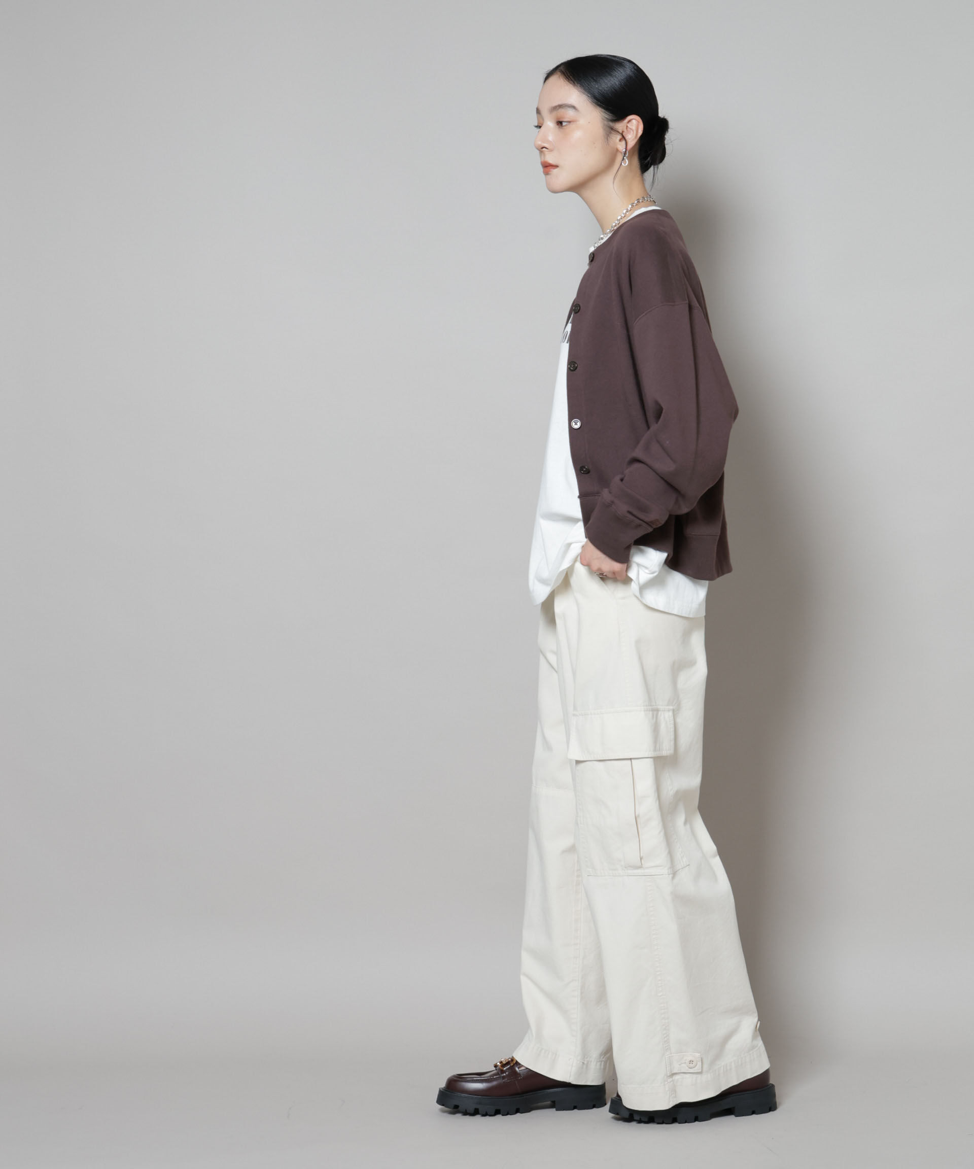 nano･universe「RUSSELL ATHLETIC/別注 Mini Logo Sweat Cardigan」|Tシャツ・カットソー|