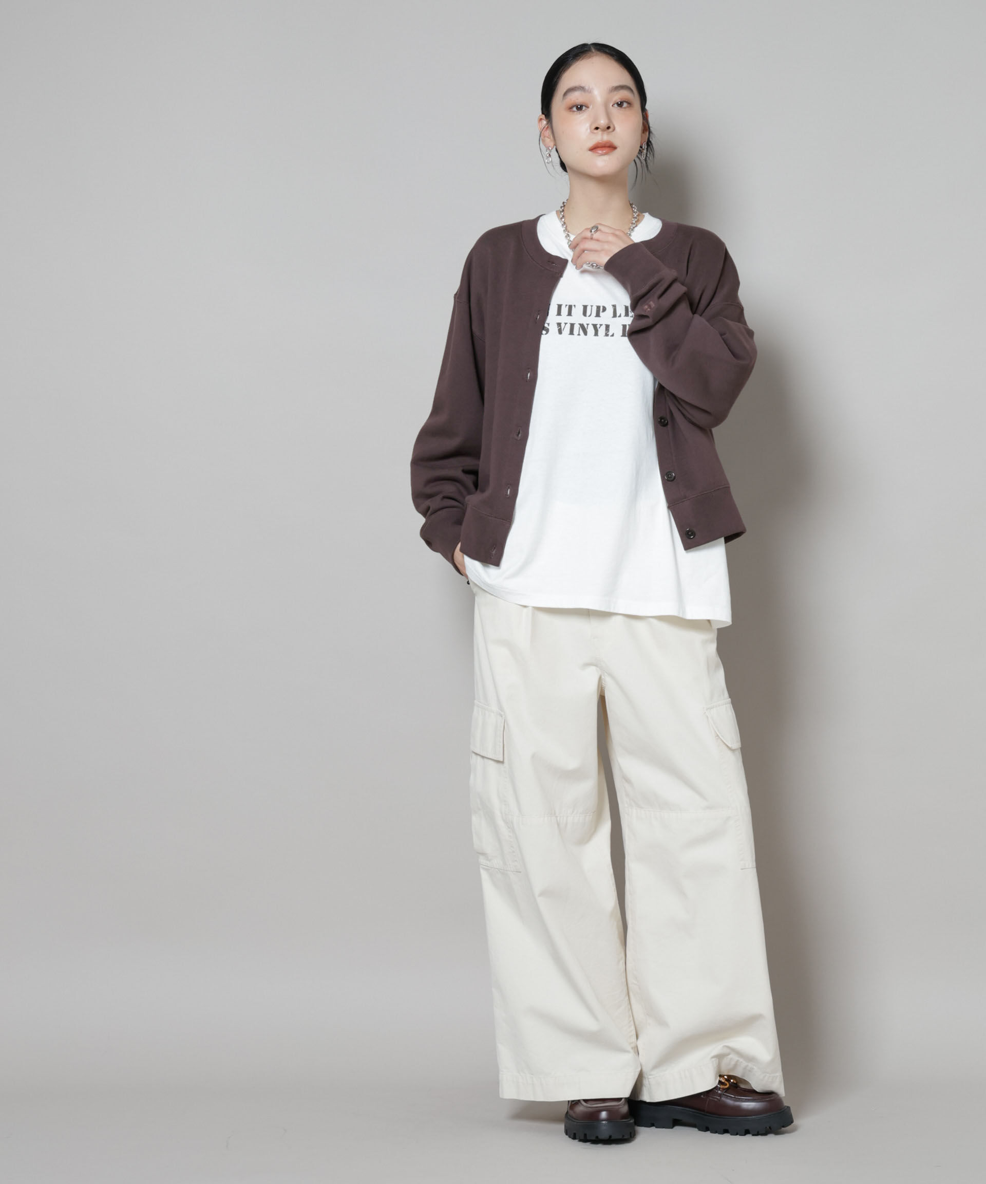 nano･universe「RUSSELL ATHLETIC/別注 Mini Logo Sweat Cardigan」|Tシャツ・カットソー|