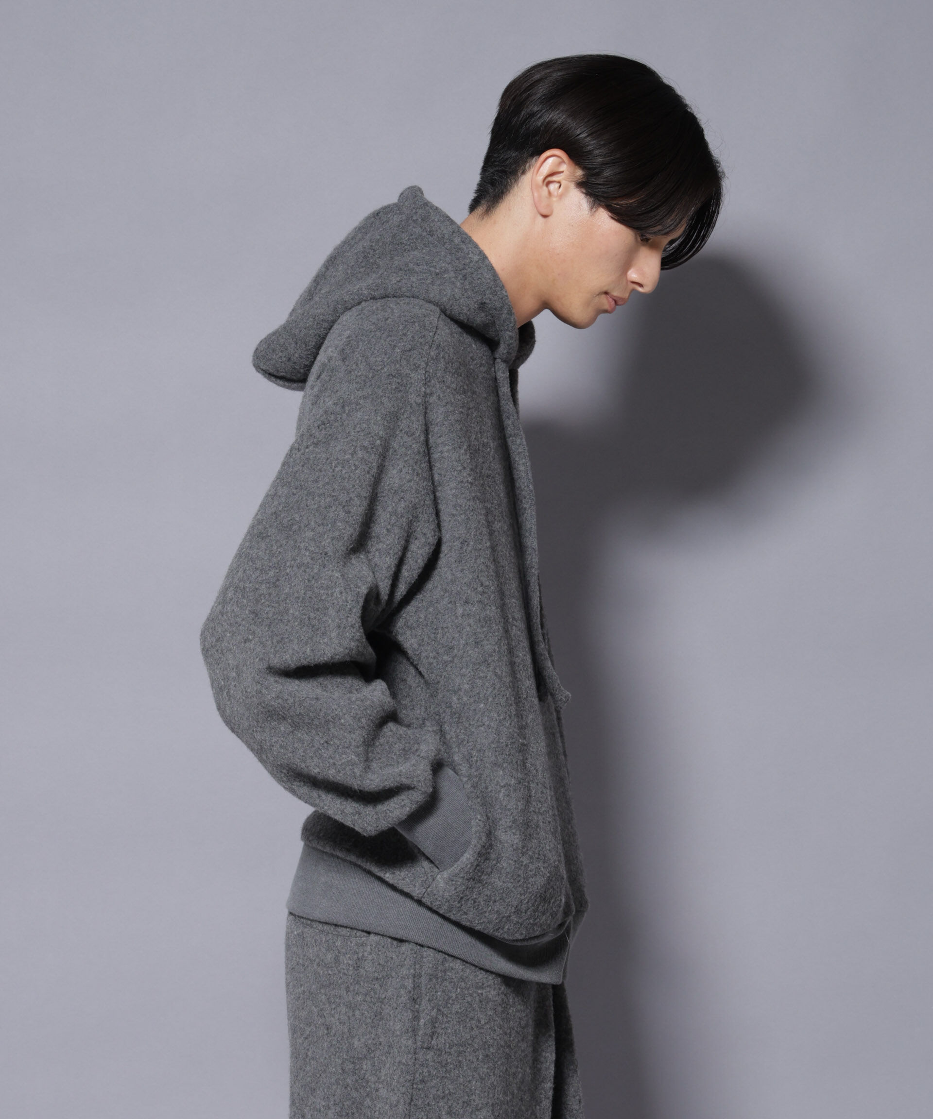 nano･universe「MIYATA&times;NANO JAPANMADE ウール/コットン パーカー」|Tシャツ・カットソー|