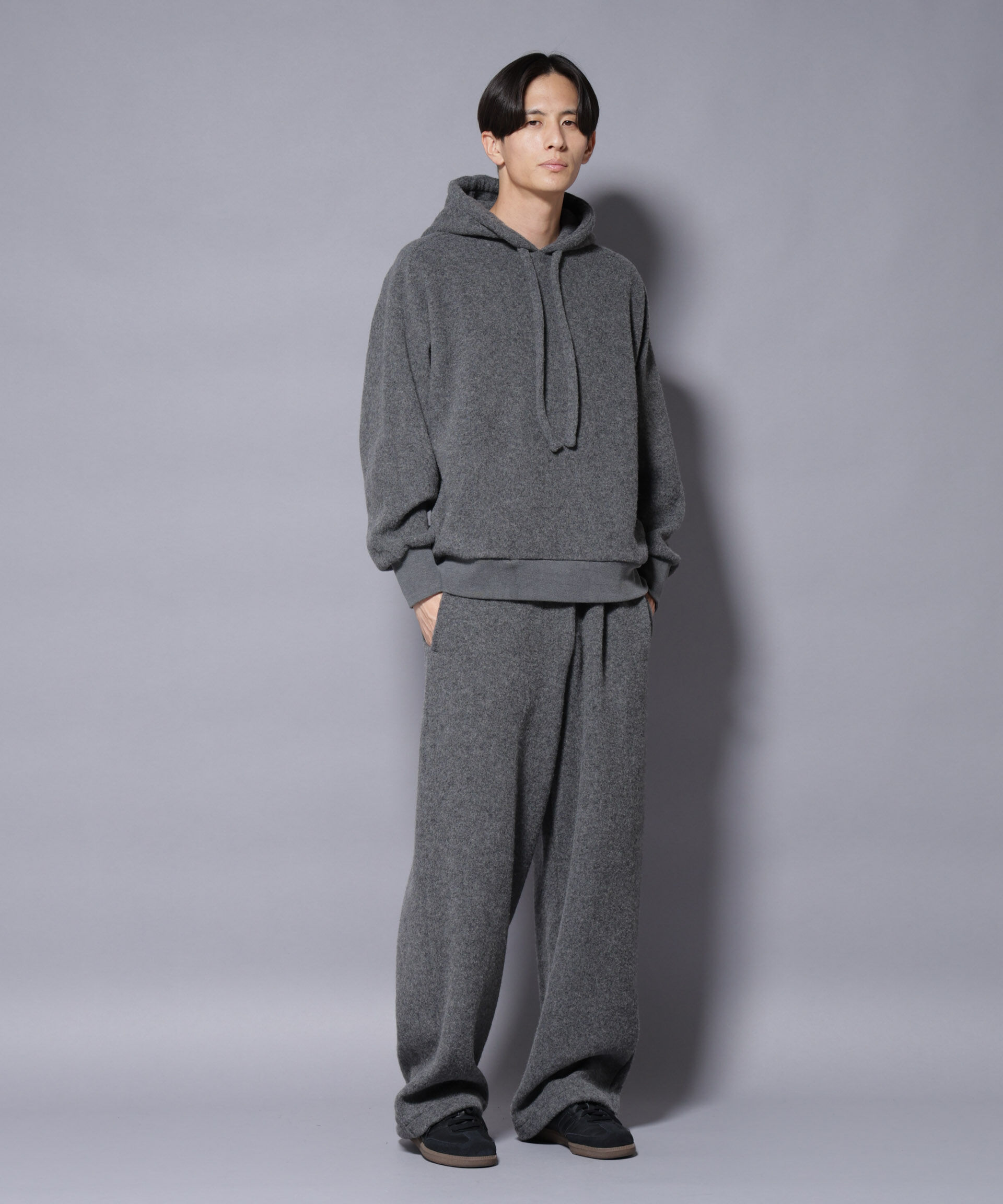 nano･universe「MIYATA&times;NANO JAPANMADE ウール/コットン パーカー」|Tシャツ・カットソー|