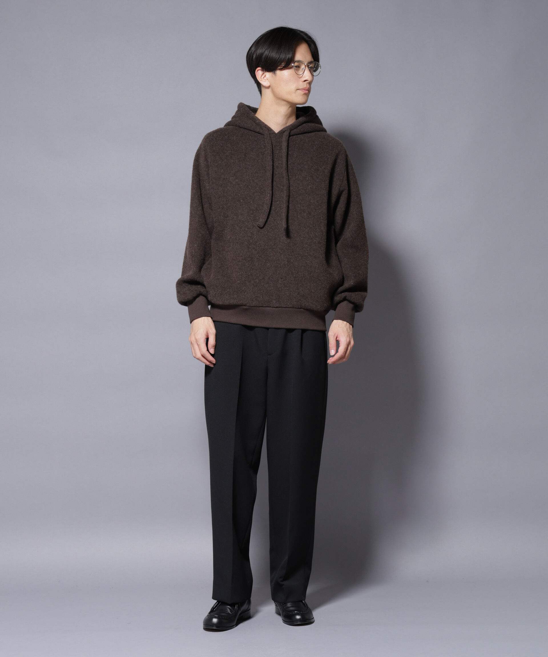 nano･universe「MIYATA&times;NANO JAPANMADE ウール/コットン パーカー」|Tシャツ・カットソー|