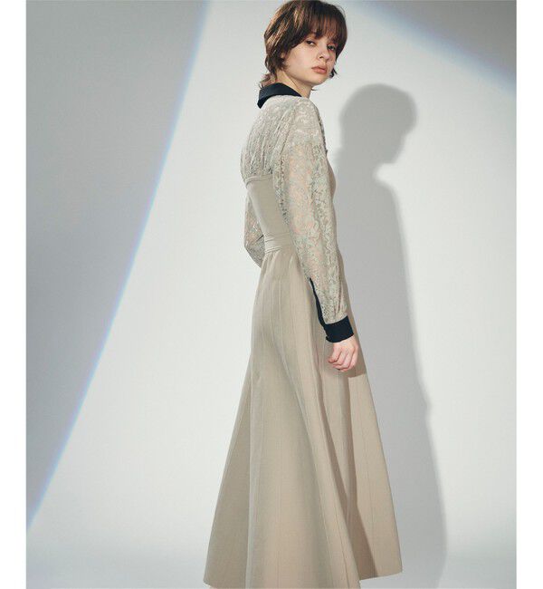 Diagram「レースレイヤードニットワンピース」|ワンピース|