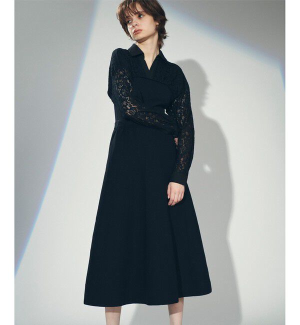 Diagram「レースレイヤードニットワンピース」|ワンピース|