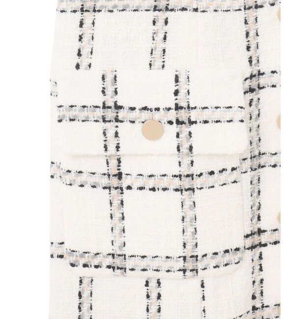 Grace Class「チェックツイードジャンパースカート」|ワンピース|